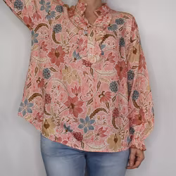 Blus Aya Blommig ROSA - Marta du Chateau