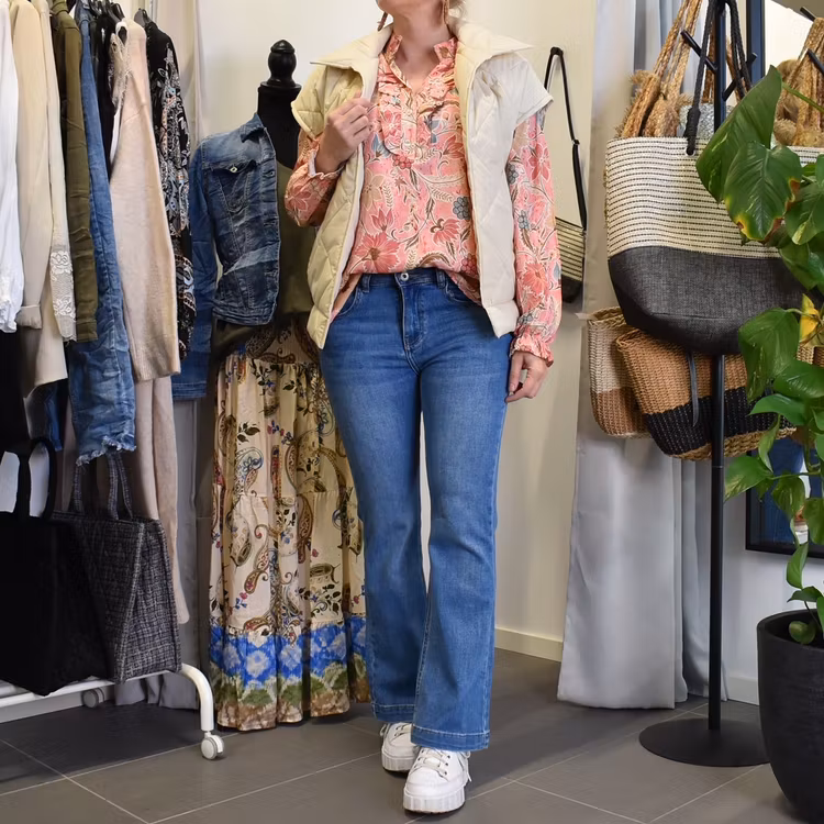 Blus Aya Blommig ROSA - Marta du Chateau