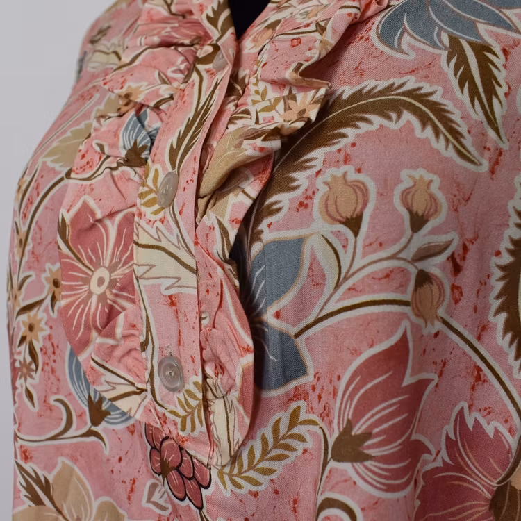 Blus Aya Blommig ROSA - Marta du Chateau