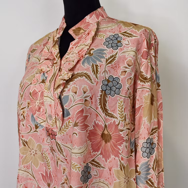 Blus Aya Blommig ROSA - Marta du Chateau