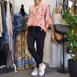 Blus Aya Blommig ROSA - Marta du Chateau