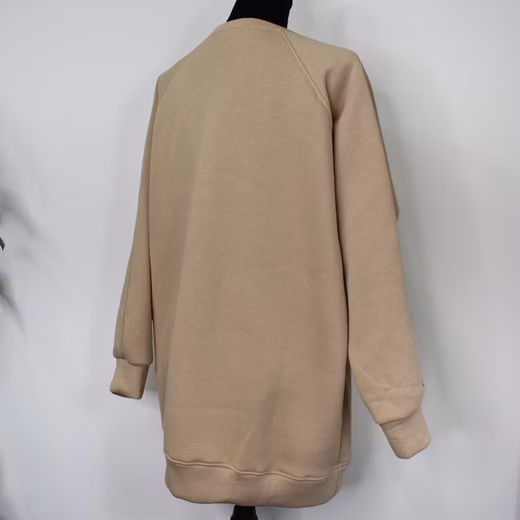 Sweatshirt med Tryck Over Size BEIGE FONCE