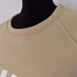 Sweatshirt med Tryck Over Size BEIGE FONCE