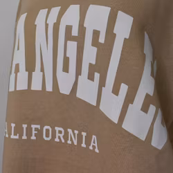 Sweatshirt med Tryck Over Size BEIGE FONCE