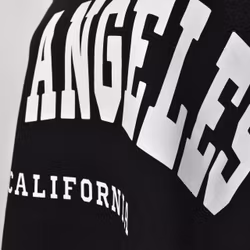 Sweatshirt med Tryck Over Size SVART