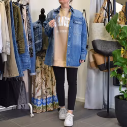 Skjortjacka Denim Over Sized BLÅ - 3D Denim