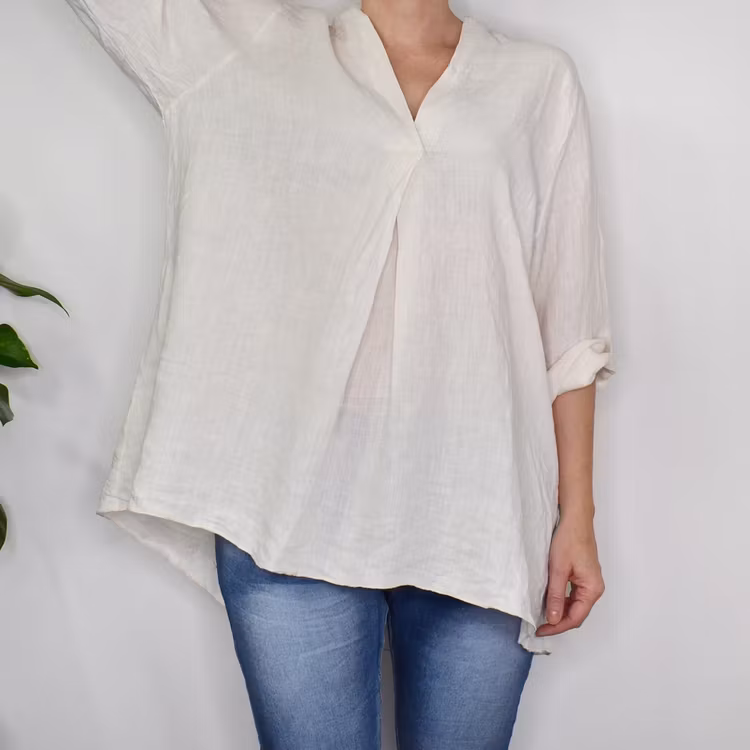 Linneblus Harper OFF WHITE - Stajl Agenturer