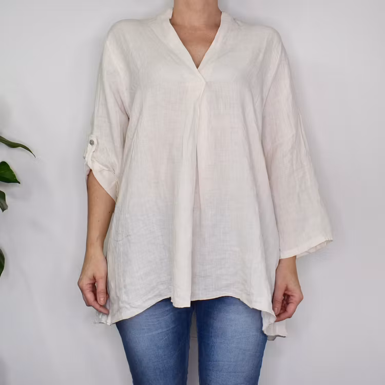 Linneblus Harper OFF WHITE - Stajl Agenturer