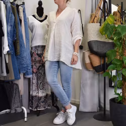Linneblus Harper OFF WHITE - Stajl Agenturer