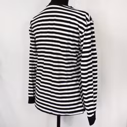 Långärmad t-shirt Randig VIT/SVART