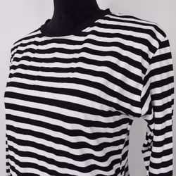 Långärmad t-shirt Randig VIT/SVART