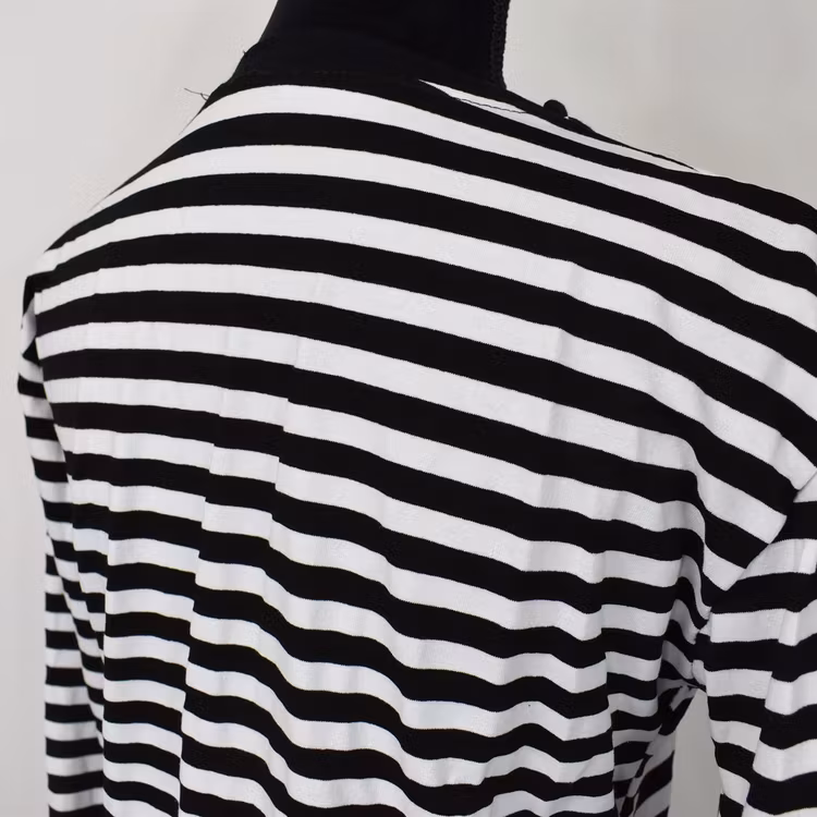 Långärmad t-shirt Randig VIT/SVART