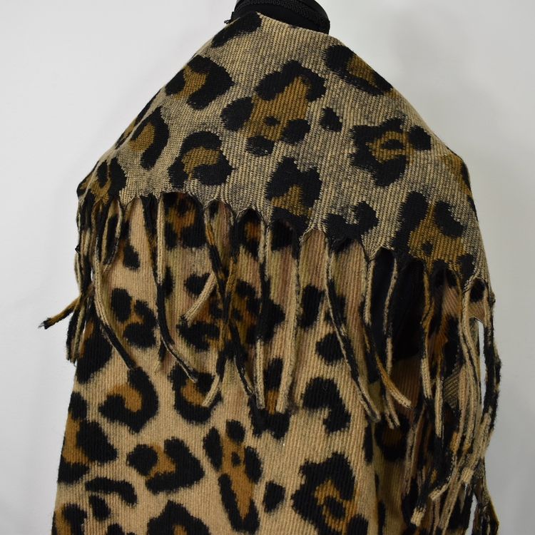 Lång Väst med Fransar LEOPARD