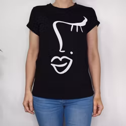 T-shirt Girl SVART - Estee Brown