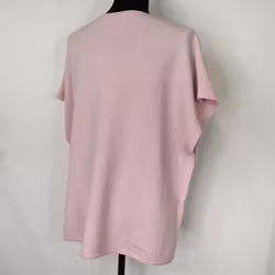 Stickad Ponchotröja med Knappar ROSA