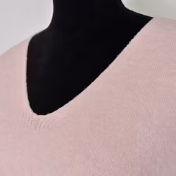 Stickad Ponchotröja med Knappar ROSA