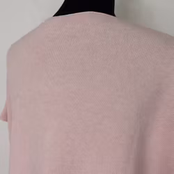 Stickad Ponchotröja med Knappar ROSA