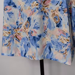 Blus Estie Mönstrad BLÅ - Mix By Heart