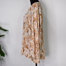 Blus Estie Mönstrad BEIGE - Mix By Heart