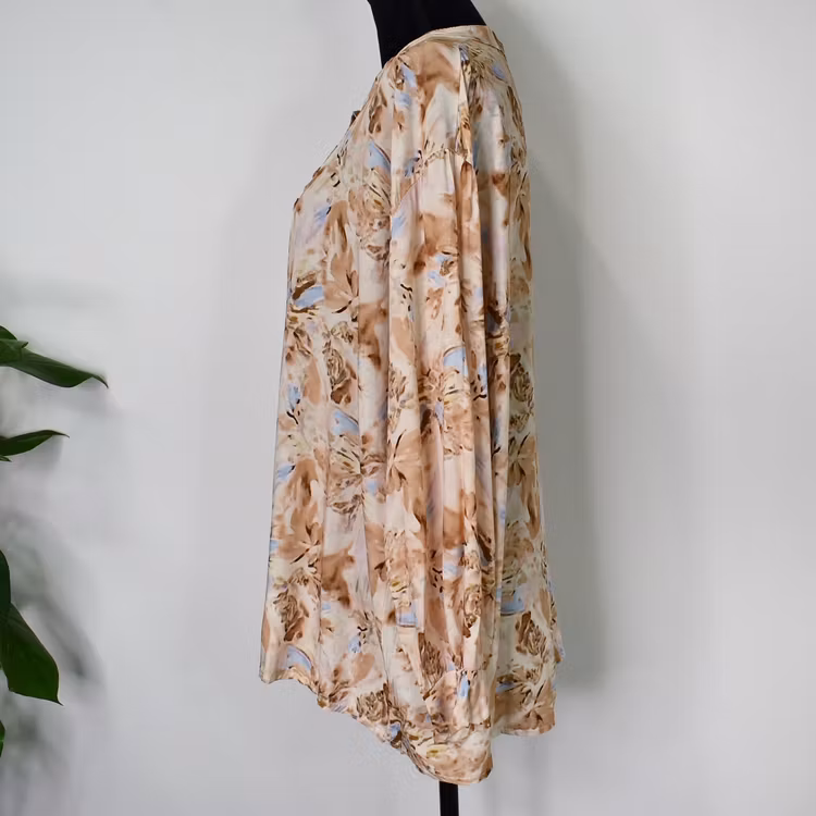 Blus Estie Mönstrad BEIGE - Mix By Heart