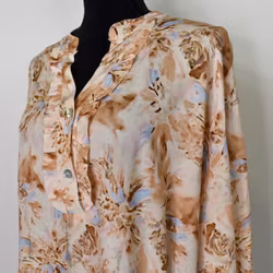 Blus Estie Mönstrad BEIGE - Mix By Heart