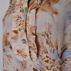 Blus Estie Mönstrad BEIGE - Mix By Heart