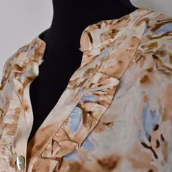 Blus Estie Mönstrad BEIGE - Mix By Heart