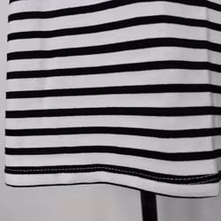 T-shirt Randig VIT/SVART