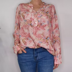 Blus Estie Mönstrad ROSA - Mix By Heart