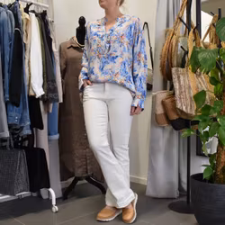 Blus Estie Mönstrad BLÅ - Mix By Heart