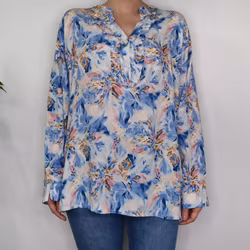 Blus Estie Mönstrad BLÅ - Mix By Heart