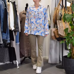 Blus Estie Mönstrad BLÅ - Mix By Heart