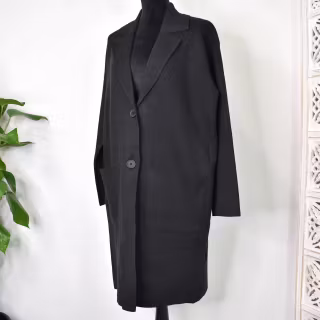 Coatigan Over Sized SVART