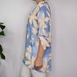 Blus Claudia Leaf LJUSBLÅ - Stajl Agenturer