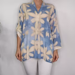 Blus Claudia Leaf LJUSBLÅ - Stajl Agenturer
