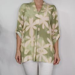 Blus Claudia Leaf LJUSGRÖN - Stajl Agenturer
