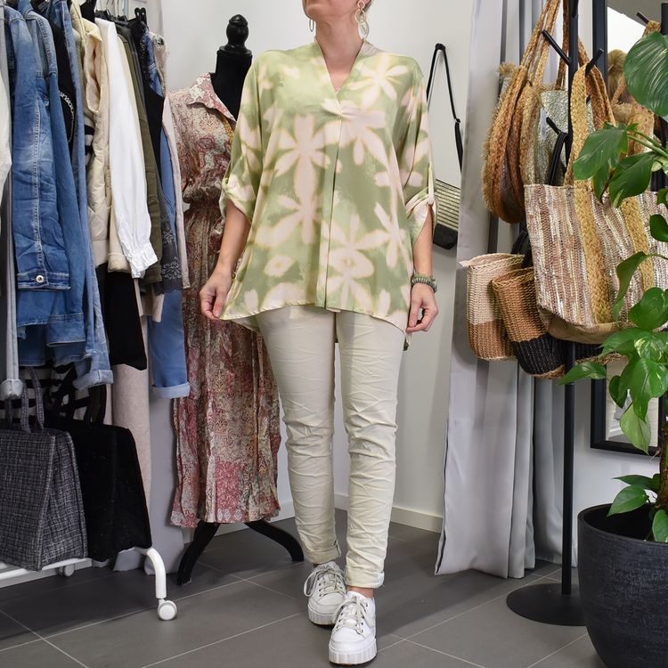 Blus Claudia Leaf LJUSGRÖN - Stajl Agenturer