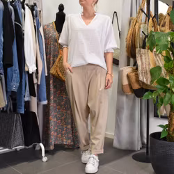 Byxa Baggy Sonya BEIGE - Marta du Chateau