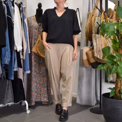 Byxa Baggy Sonya BEIGE - Marta du Chateau