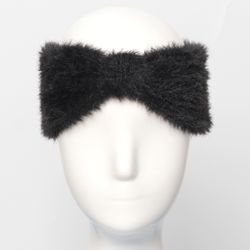 Pannband Fluffigt SVART