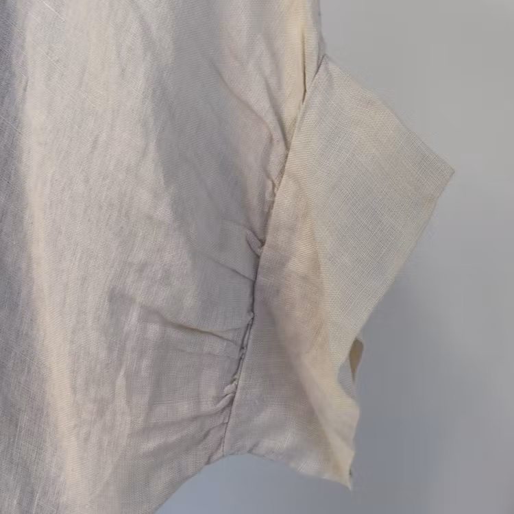 Storskjorta i linne Over Sized LJUSBEIGE