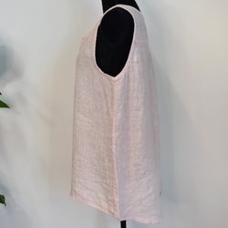 Linne/Ärmlös topp ROSE