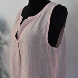 Linne/Ärmlös topp ROSE