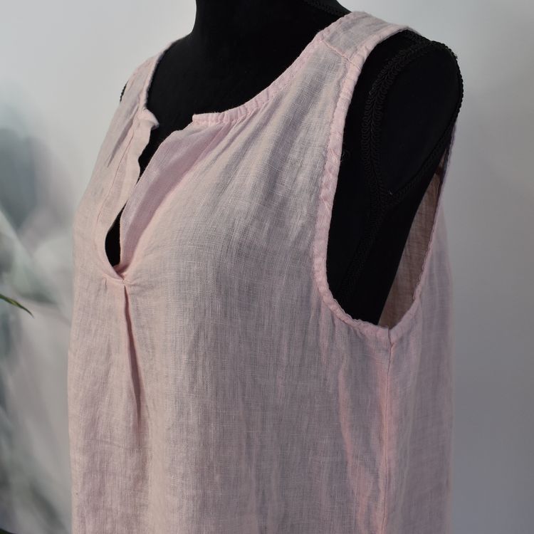 Linne/Ärmlös topp ROSE