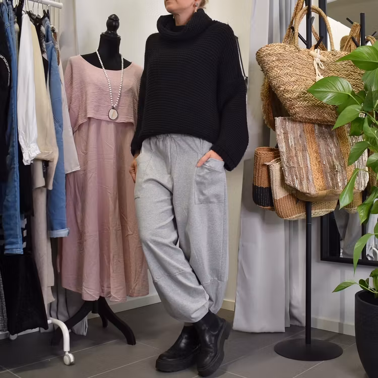 Byxa Baggy Sophie GREY MELANGE - Marta du Chateau