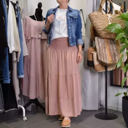 Volangkjol Princess ROSA BLUSH - Marta du Chateau