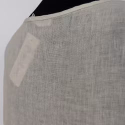 Linneklänning med volang LJUSBEIGE