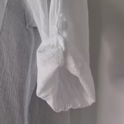 Bomullstunika Stripe VIT- Marta du Chateau