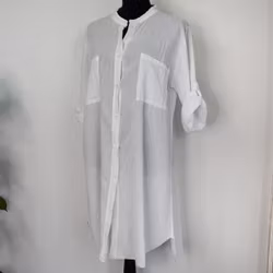 Bomullstunika Stripe VIT- Marta du Chateau