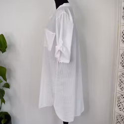 Bomullstunika Stripe VIT- Marta du Chateau